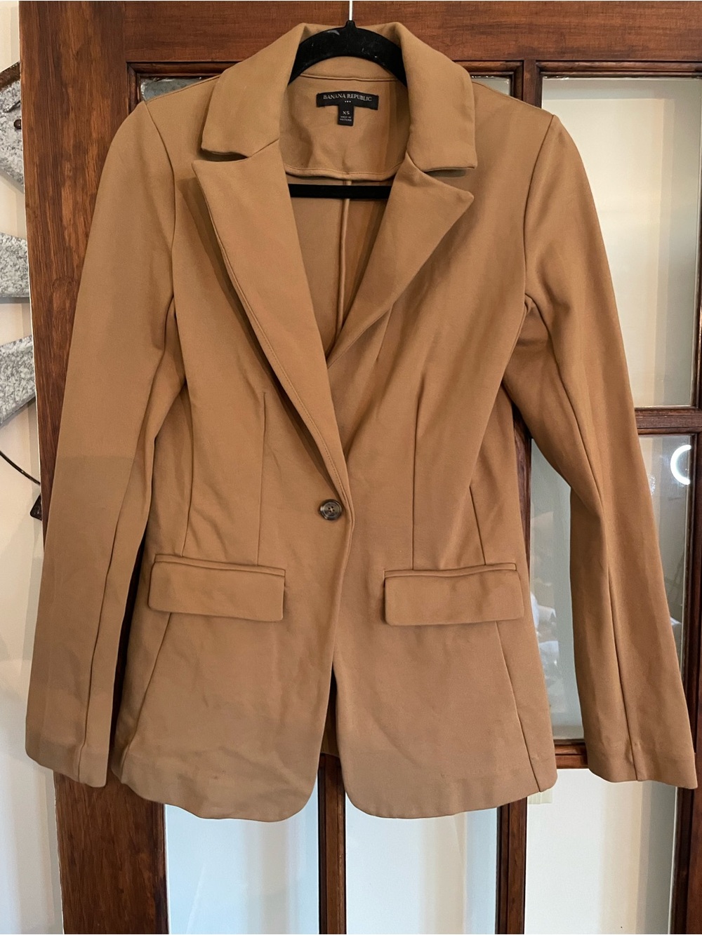 Banana Republic Camel Tan Single-Button Blazer